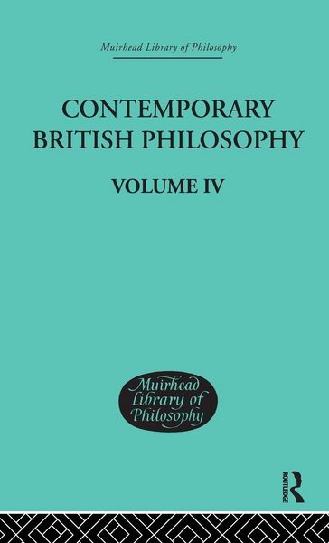 Produktbild: Contemporary British Philosophy