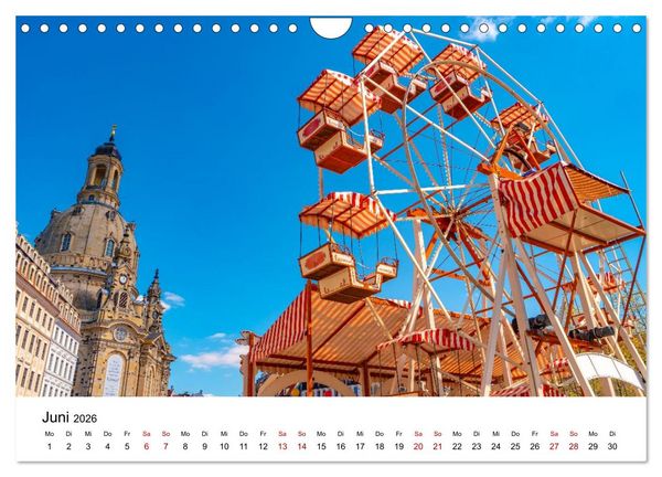 Produktbild: Dresden, Atmosph&auml;re der Altstadt (Wandkalender 2026 DIN A4 quer), CALVENDO Monatskalender