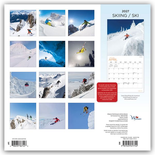 Produktbild: Skiing &ndash; Skifahren 2027 &ndash; 16-Monatskalender
