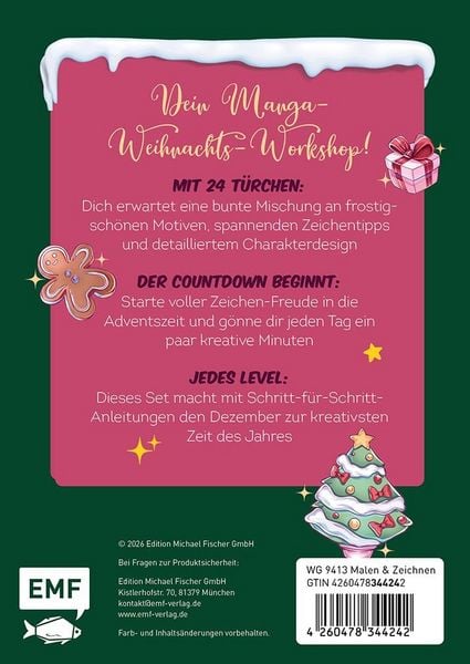 Produktbild: Adventskalender-Kartenset: Manga Christmas Countdown