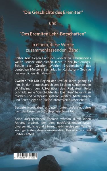 Produktbild: Des Eremiten Geschichte - und seine Lehre