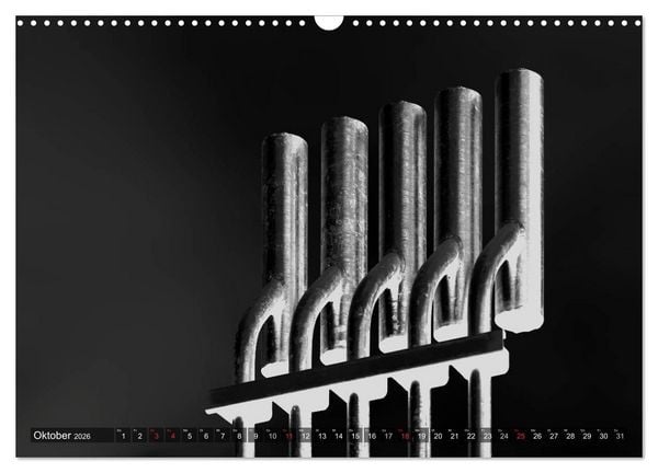 Produktbild: Struktur in Stahl (Wandkalender 2026 DIN A3 quer), CALVENDO Monatskalender
