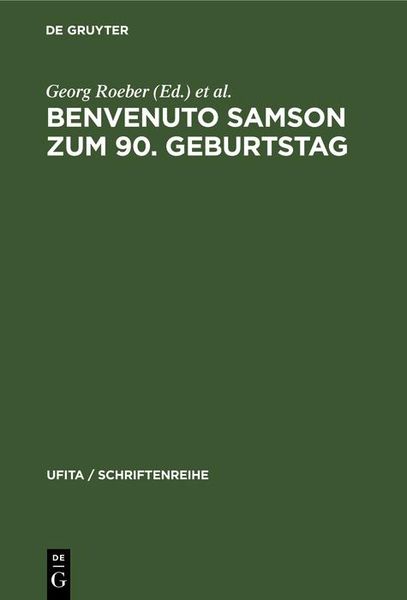 Produktbild: Benvenuto Samson zum 90. Geburtstag
