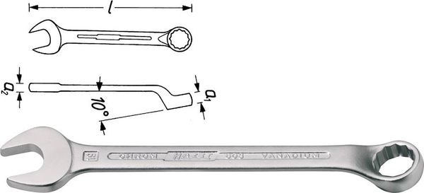 Hazet 603-10 Ring-Maulschlüssel Schlüsselweite (Metrisch) 10mm