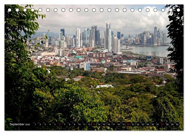 Produktbild: Panama Stadt (Tischkalender 2026 DIN A5 quer), CALVENDO Monatskalender