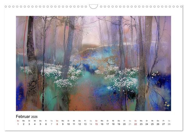 Produktbild: Das blau-violette Jahr (Wandkalender 2026 DIN A3 quer), CALVENDO Monatskalender