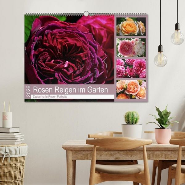Produktbild: Rosen Reigen im Garten (Wandkalender 2026 DIN A2 quer), CALVENDO Monatskalender