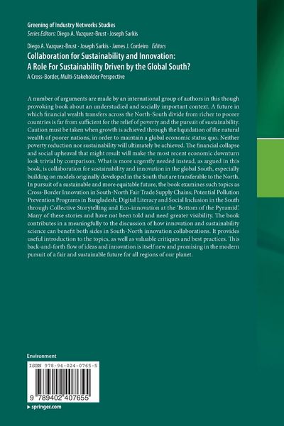 Produktbild: Collaboration for Sustainability and Innovation: A Role For Sustainability Driven by the Global South?