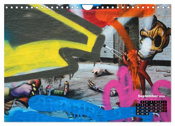 Produktbild: Street-Art 2026 (Wandkalender 2026 DIN A4 quer), CALVENDO Monatskalender