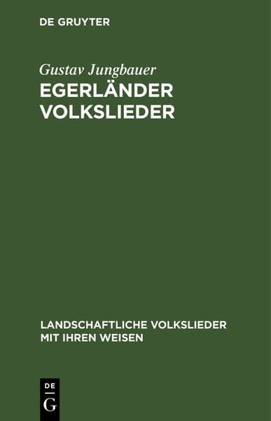 Produktbild: Egerl&auml;nder Volkslieder