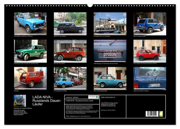 Produktbild: LADA NIVA - Russlands Dauer-L&auml;ufer (Wandkalender 2026 DIN A2 quer), CALVENDO Monatskalender