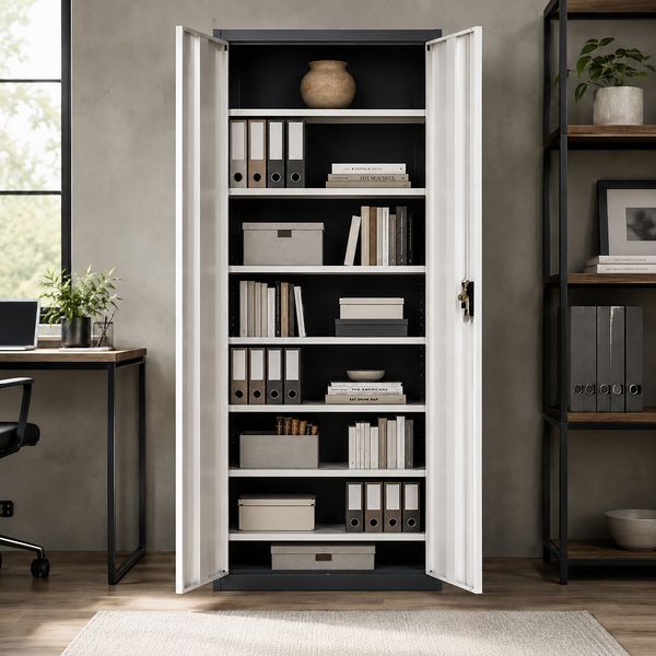 Produktbild: Stahl Schuhschrank Malivo 80 x 180 x 40 cm
