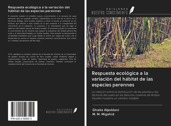 Produktbild: Respuesta ecol&oacute;gica a la variaci&oacute;n del h&aacute;bitat de las especies perennes