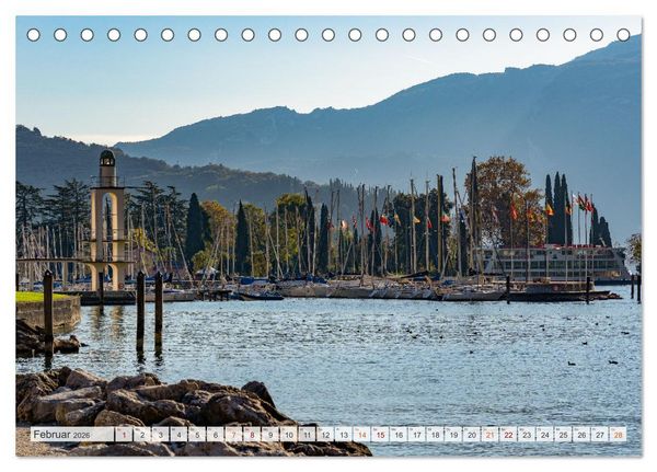 Produktbild: Riva del Garda Impressionen vom Gardasee (Tischkalender 2026 DIN A5 quer), CALVENDO Monatskalender