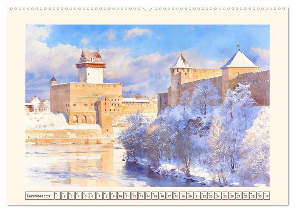 Produktbild: Reise nach Estland (Wandkalender 2027 DIN A2 quer), CALVENDO Monatskalender