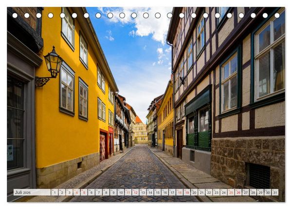 Produktbild: Quedlinburg Impressionen (Tischkalender 2026 DIN A5 quer), CALVENDO Monatskalender