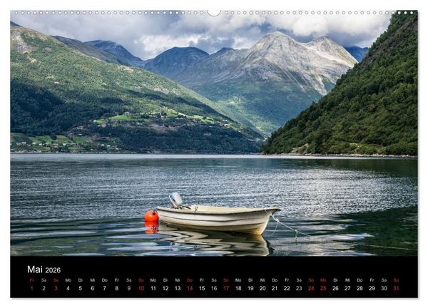 Produktbild: Norwegen - Unterwegs im Land der Berge, Trolle und Fjorde (hochwertiger Premium Wandkalender 2026 DIN A2 quer), Kunstdruck in Hochglanz