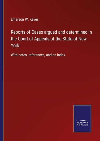 Produktbild: Reports of Cases argued and determined in the Court of Appeals of the State of New York