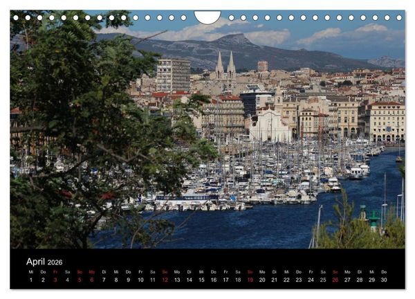 Produktbild: MARSEILLE - Die Hafenmetropole an der C&ocirc;te d'Azur (Wandkalender 2026 DIN A4 quer), CALVENDO Monatskalender