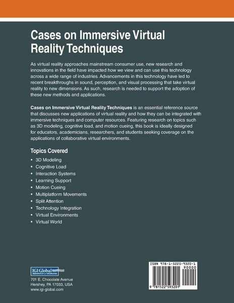 Produktbild: Cases on Immersive Virtual Reality Techniques