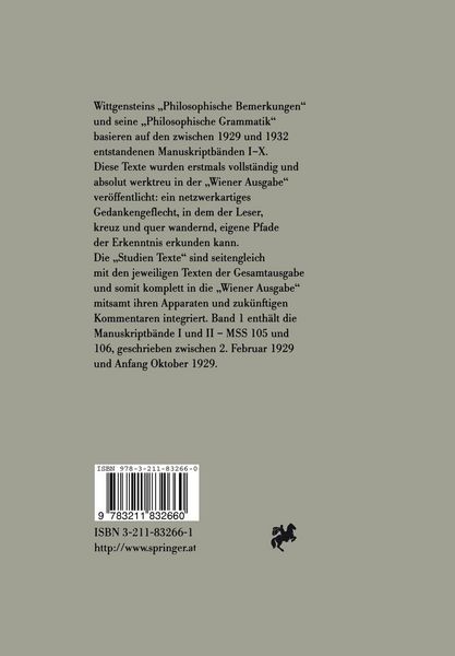 Produktbild: Wiener Ausgabe Studien Texte