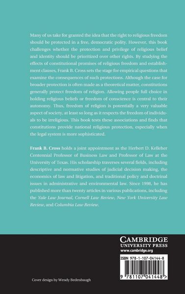 Produktbild: Constitutions and Religious Freedom
