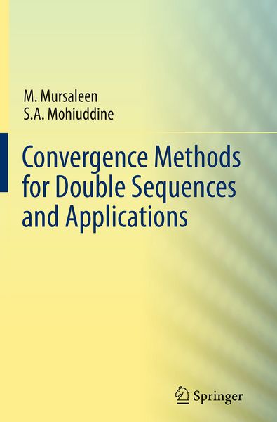 Produktbild: Convergence Methods for Double Sequences and Applications