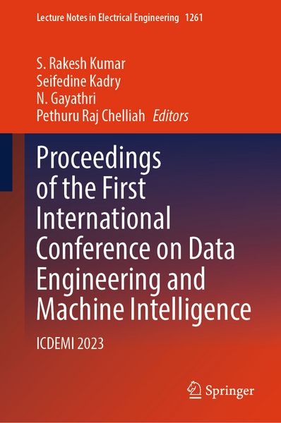 Produktbild: Proceedings of the First International Conference on Data Engineering and Machine Intelligence