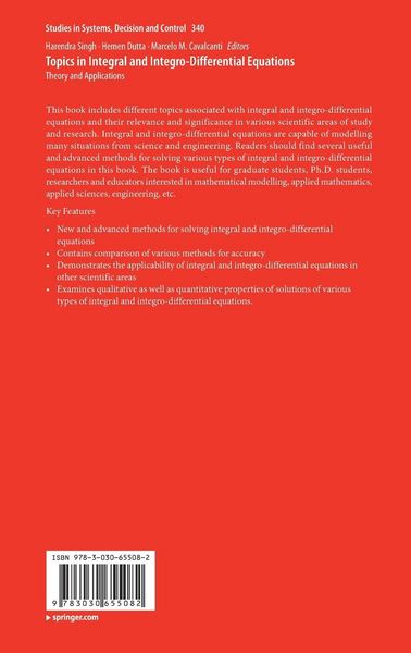 Produktbild: Topics in Integral and Integro-Differential Equations