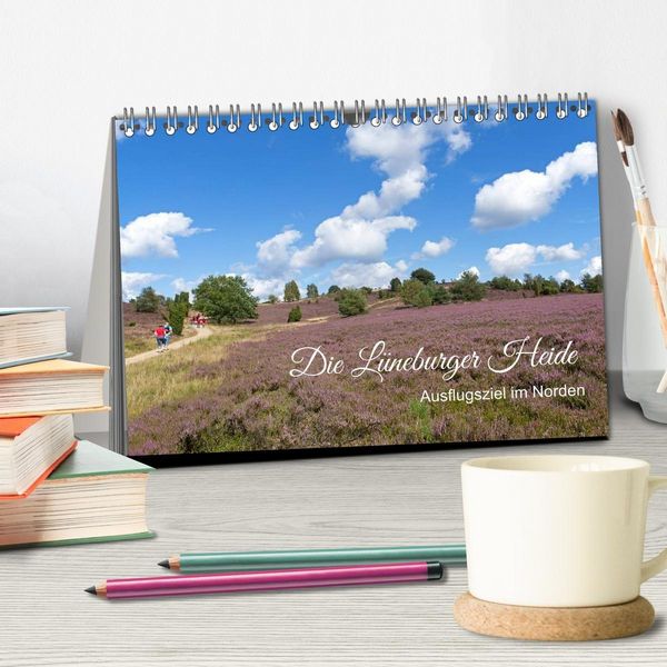 Produktbild: Die L&uuml;neburger Heide - Ausflugsziel im Norden (Tischkalender 2027 DIN A5 quer), CALVENDO Monatskalender