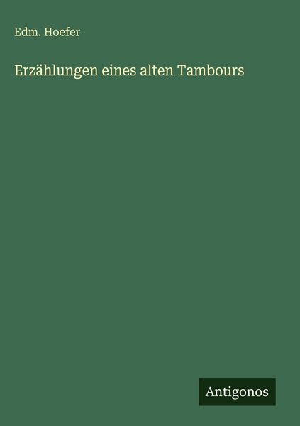 Produktbild: Erz&auml;hlungen eines alten Tambours