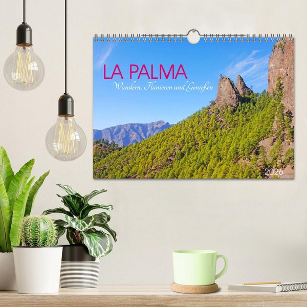 Produktbild: La Palma. Wandern, Flanieren und Genie&szlig;en (Wandkalender 2026 DIN A4 quer), CALVENDO Monatskalender