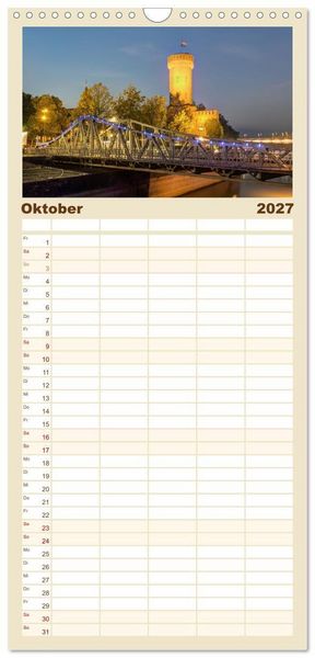 Produktbild: Familienplaner 2027 - Wundersch&ouml;nes K&ouml;ln mit 5 Spalten (Wandkalender, 21 x 45 cm) CALVENDO