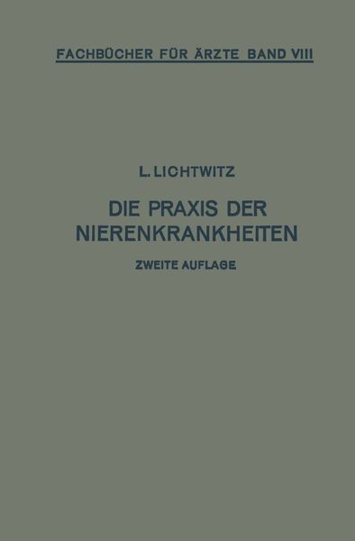 Produktbild: Die Praxis der Nierenkrankheiten