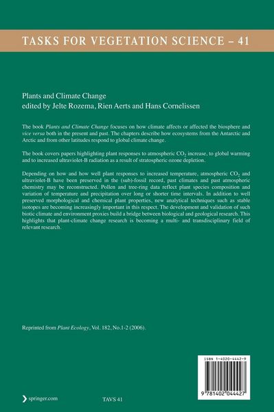 Produktbild: Plants and Climate Change