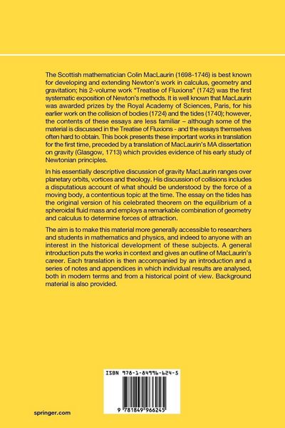 Produktbild: MacLaurin's Physical Dissertations