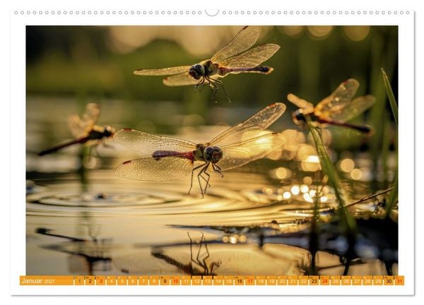 Produktbild: Prachtlibellen am Teich (Wandkalender 2027 DIN A2 quer), CALVENDO Monatskalender