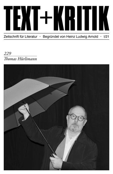 Produktbild: TEXT + KRITIK 229 -Thomas H&uuml;rlimann