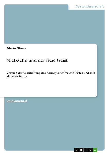 Produktbild: Nietzsche und der freie Geist