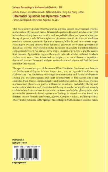 Produktbild: Differential Equations and Dynamical Systems