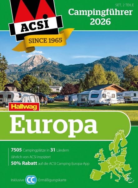 ACSI Campingführer Europa 2026, Taschenbuch von , Hallwag, 978-3-8283-3052-8