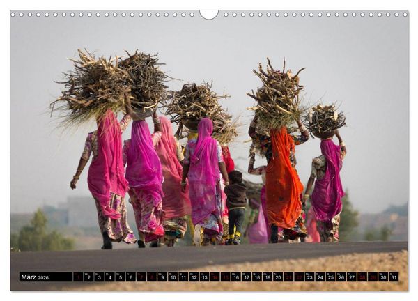 Produktbild: Indien - im Meer der Farben (Wandkalender 2026 DIN A3 quer), CALVENDO Monatskalender