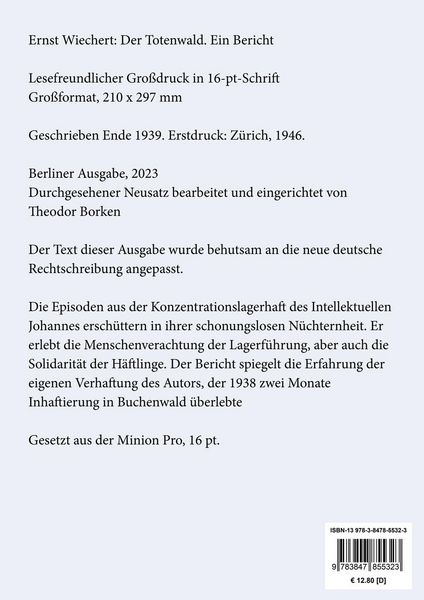 Produktbild: Der Totenwald (Gro&szlig;druck)