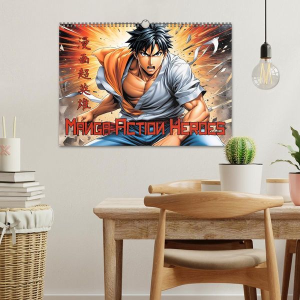 Produktbild: Manga Action Heroes (Wandkalender 2026 DIN A3 quer), CALVENDO Monatskalender