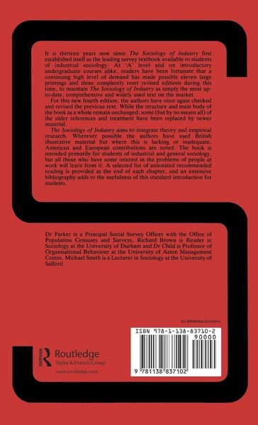 Produktbild: The Sociology of Industry