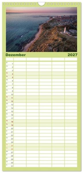 Produktbild: Familienplaner 2027 - D&auml;nemark - Mit dem Wohnmobil durch J&uuml;tland mit 5 Spalten (Wandkalender, 21 x 45 cm) CALVENDO