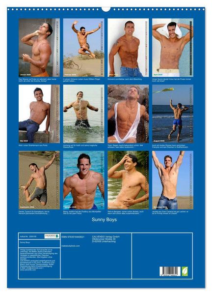 Produktbild: Sunny Boys (Wandkalender 2026 DIN A2 hoch), CALVENDO Monatskalender