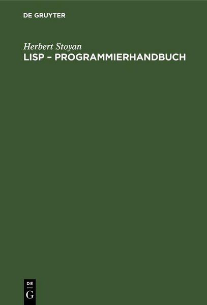 Produktbild: LISP - Programmierhandbuch