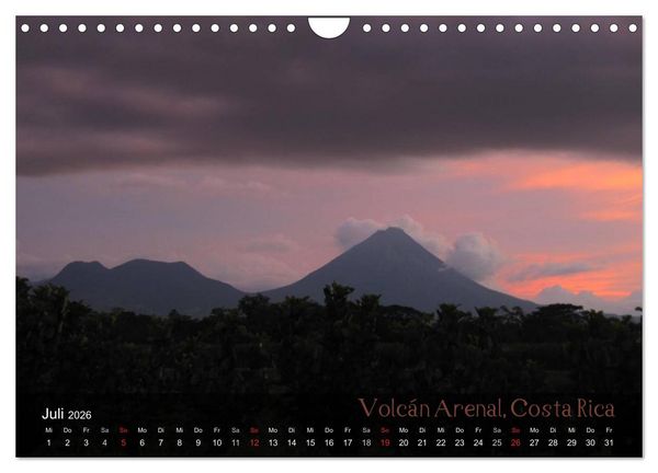 Produktbild: Von Mexiko nach Panama in 12 Monaten (Wandkalender 2026 DIN A4 quer), CALVENDO Monatskalender