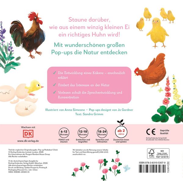 Produktbild: Mein Pop-up-Buch zum Staunen. Wo kommst du her, kleines K&uuml;ken?